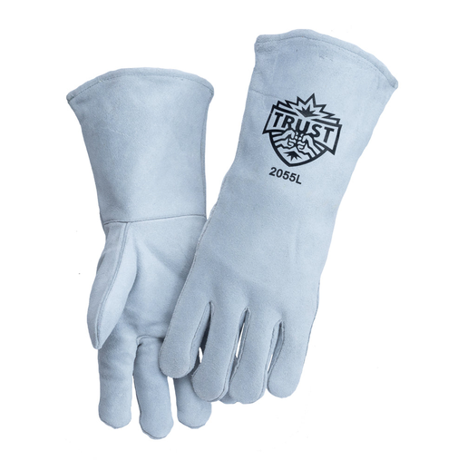 Leather Kiln Gloves Grey