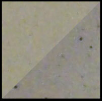 M-340 Buff Stoneware, left: cone 6 oxidation, right: cone 6 reduction